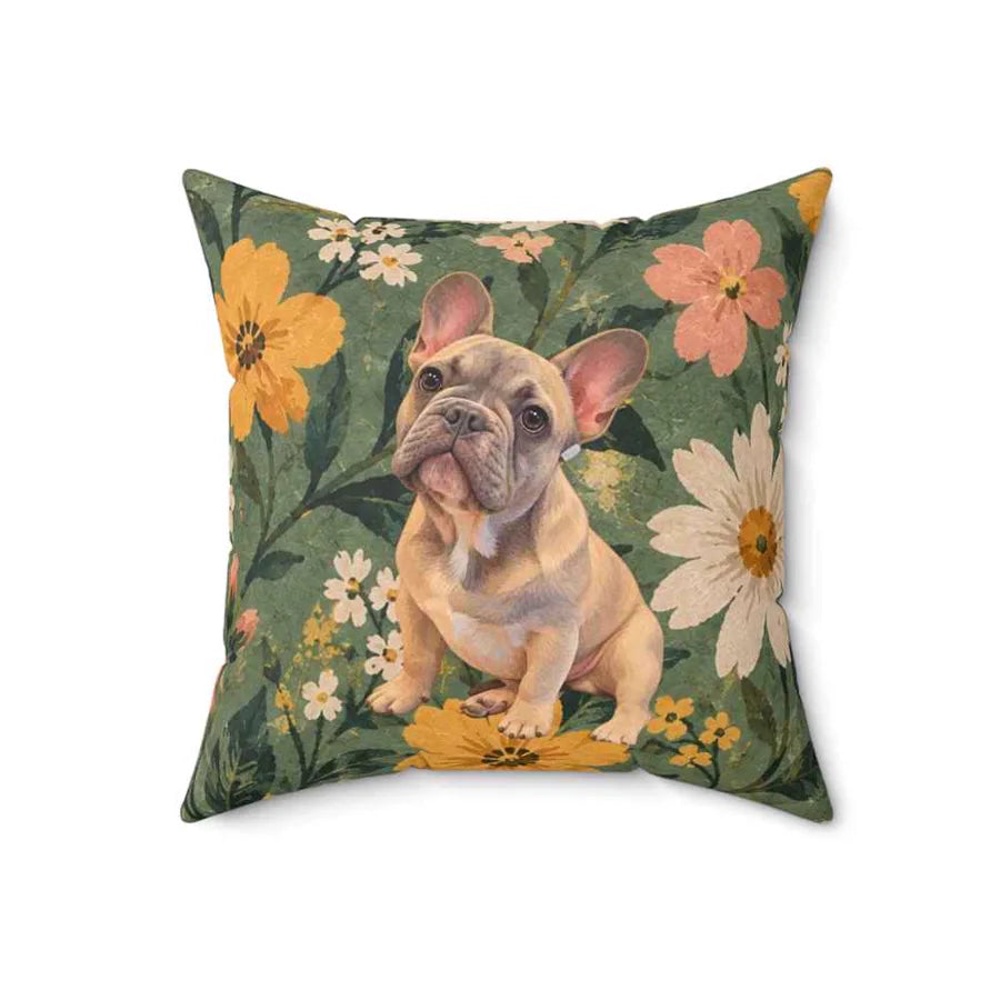Biscuit's finished custom pet photo pillow