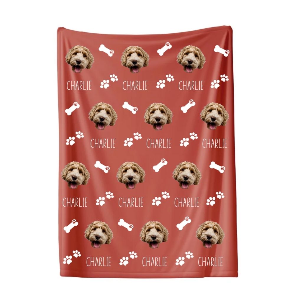 Paws & Bones Pet Photo Blanket