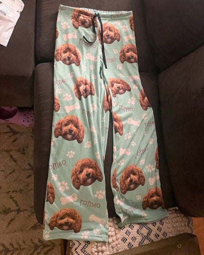 Custom Pet Photo Pajama Pants – Made With Your Photo!
