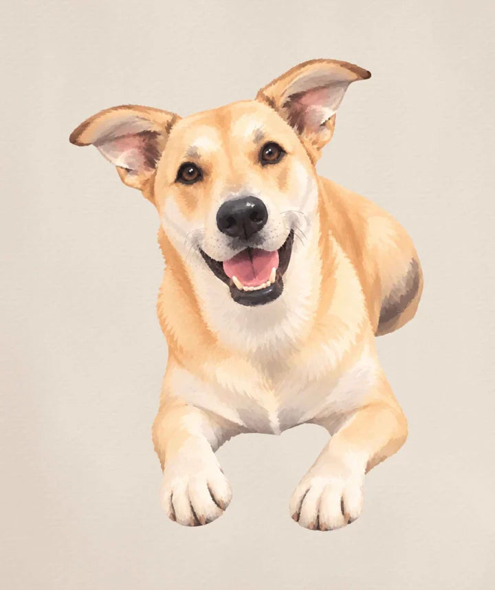 Nacho painted as a custom pet portrait